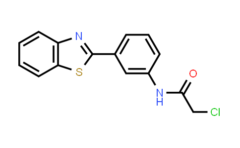 CAS No. 885268-48-4, N-(3-(Benzo[d]thiazol-2-yl)phenyl)-2-chloroacetamide