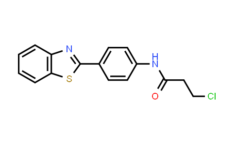 CAS No. 885268-54-2, N-(4-(Benzo[d]thiazol-2-yl)phenyl)-3-chloropropanamide