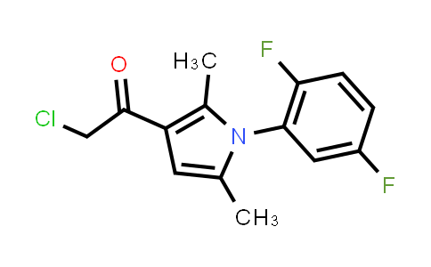 CAS No. 885268-70-2, 2-Chloro-1-(1-(2,5-difluorophenyl)-2,5-dimethyl-1H-pyrrol-3-yl)ethan-1-one
