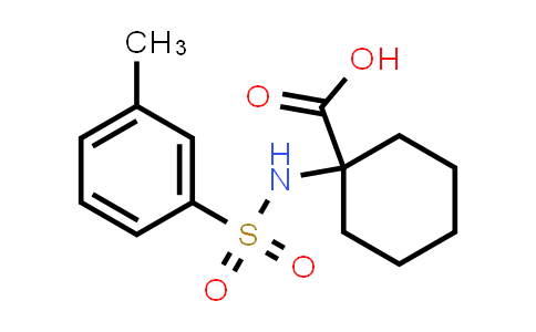 CAS No. 885269-01-2, 1-((3-Methylphenyl)sulfonamido)cyclohexane-1-carboxylic acid