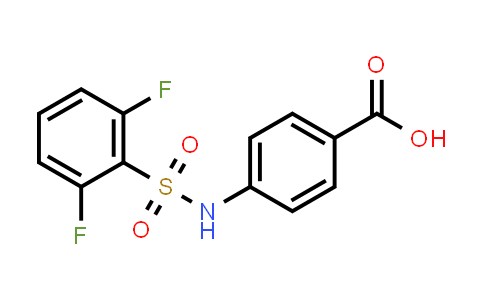 CAS No. 885269-13-6, 4-((2,6-Difluorophenyl)sulfonamido)benzoic acid