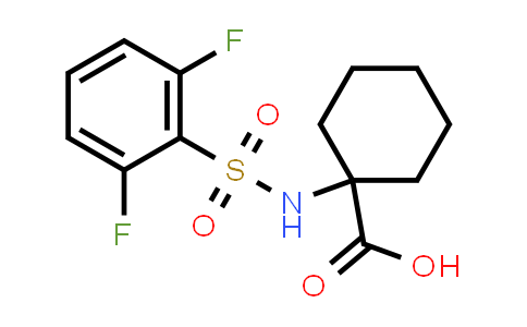 CAS No. 885269-15-8, 1-((2,6-Difluorophenyl)sulfonamido)cyclohexane-1-carboxylic acid