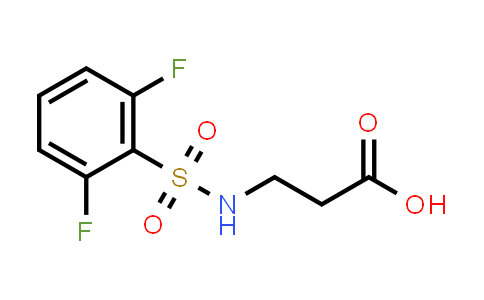 CAS No. 885269-18-1, 3-((2,6-Difluorophenyl)sulfonamido)propanoic acid