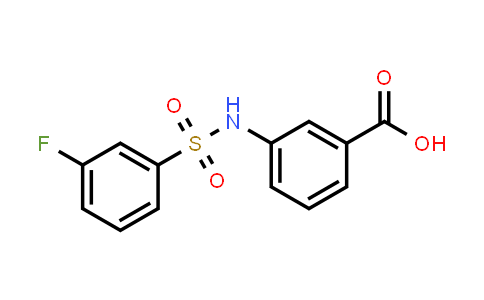CAS No. 885269-80-7, 3-((3-Fluorophenyl)sulfonamido)benzoic acid