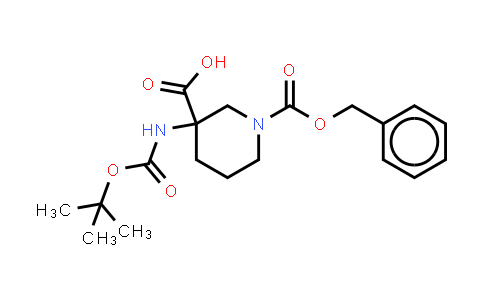 CAS No. 885270-31-5, 3-Boc-amino-1-Cbz-piperidine-3-carboxylic acid