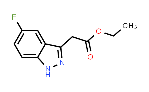 CAS No. 885271-93-2, Ethyl 2-(5-fluoro-1H-indazol-3-yl)acetate