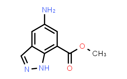 CAS No. 885272-08-2, Methyl 5-amino-1H-indazole-7-carboxylate