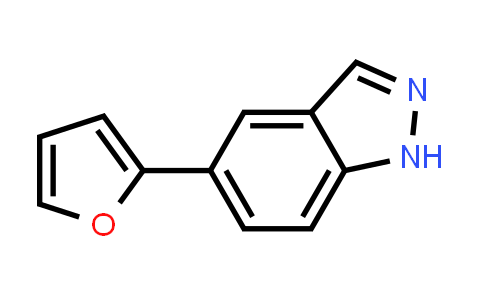 CAS No. 885272-43-5, 5-(Furan-2-yl)-1H-indazole