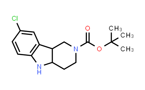 CAS No. 885272-52-6, tert-Butyl 8-chloro-3,4,4a,5-tetrahydro-1H-pyrido[4,3-b]indole-2(9bH)-carboxylate