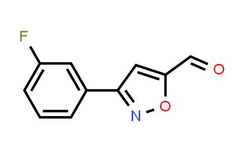 CAS No. 885273-52-9, 3-(3-Fluoro-phenyl)-isoxazole-5-carbaldehyde