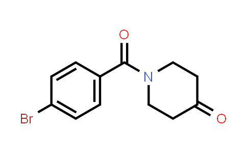 CAS No. 885274-92-0, 1-(4-Bromobenzoyl)piperidin-4-one