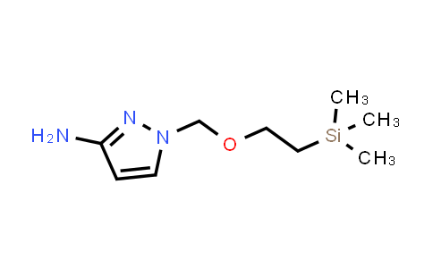 CAS No. 885325-91-7, 1-((2-(Trimethylsilyl)ethoxy)methyl)-1H-pyrazol-3-amine