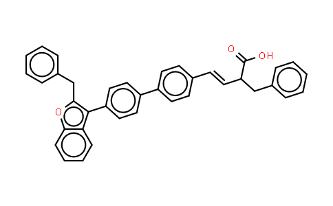 MC577478 | 885340-42-1 | Benzenepropanoic acid, a-[2-[4'-[2-(phenylmethyl)-3-benzofuranyl][1,1'-biphenyl]-4-yl]ethenyl]-