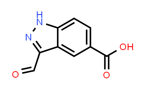 CAS No. 885519-98-2, 3-Formyl-1H-indazole-5-carboxylic acid