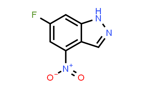 CAS No. 885520-14-9, 6-Fluoro-4-nitro-1H-indazole