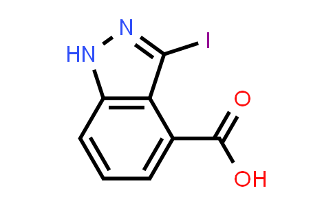 CAS No. 885520-80-9, 3-Iodo-1H-indazole-4-carboxylic acid