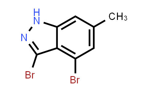 CAS No. 885523-94-4, 3,4-Dibromo-6-methyl-1H-indazole