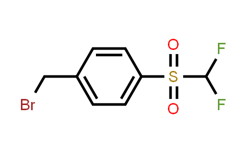CAS No. 885529-55-5, 1-(Bromomethyl)-4-[(difluoromethyl)sulfonyl]benzene