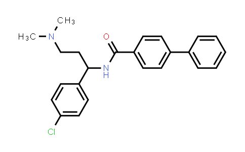 CAS No. 885672-81-1, [1,1'-Biphenyl]-4-carboxamide, N-[1-(4-chlorophenyl)-3-(dimethylamino)propyl]-