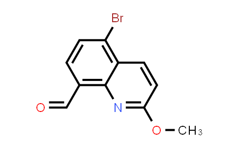 CAS No. 885687-82-1, 5-Bromo-2-methoxyquinoline-8-carbaldehyde