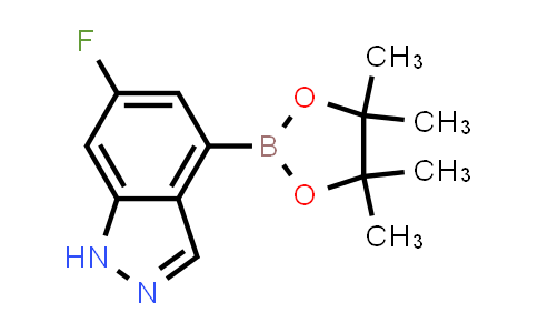CAS No. 885698-71-5, 6-Fluoro-4-(4,4,5,5-tetramethyl-1,3,2-dioxaborolan-2-yl)-1H-indazole