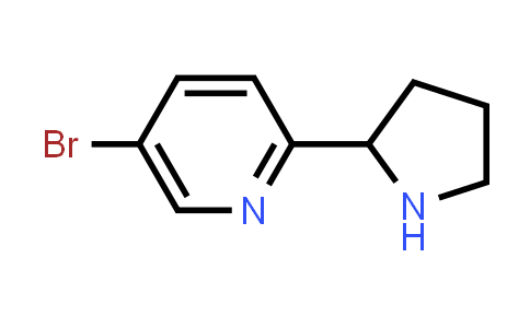 CAS No. 886365-48-6, 5-Bromo-2-(pyrrolidin-2-yl)pyridine