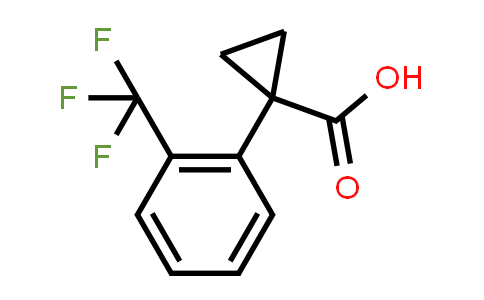CAS No. 886366-06-9, 1-(2-(Trifluoromethyl)phenyl)cyclopropanecarboxylic acid