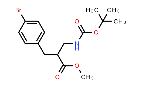 CAS No. 886366-46-7, Methyl 2-(4-bromobenzyl)-3-((tert-butoxycarbonyl)amino)propanoate