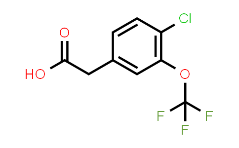CAS No. 886501-02-6, 2-(4-Chloro-3-(trifluoromethoxy)phenyl)acetic acid