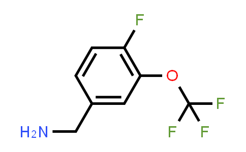 CAS No. 886501-20-8, (4-Fluoro-3-(trifluoromethoxy)phenyl)methanamine