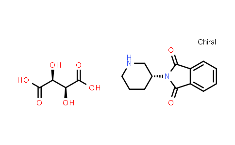 CAS No. 886588-62-1, (R)-2-(Piperidin-3-yl)isoindoline-1,3-dione (2S,3S)-2,3-dihydroxysuccinate