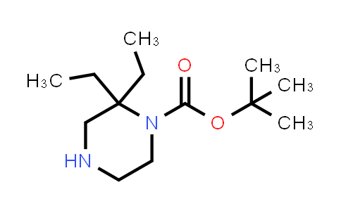 CAS No. 886766-56-9, 1-Piperazinecarboxylic acid, 2,2-diethyl-, 1,1-dimethylethyl ester