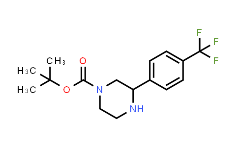 CAS No. 886767-93-7, tert-Butyl 3-[4-(trifluoromethyl)phenyl]piperazine-1-carboxylate