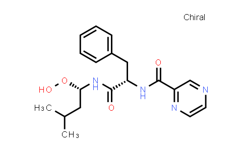 CAS No. 886979-81-3, N-((S)-1-(((S)-1-hydroperoxy-3-methylbutyl)amino)-1-oxo-3-phenylpropan-2-yl)pyrazine-2-carboxamide