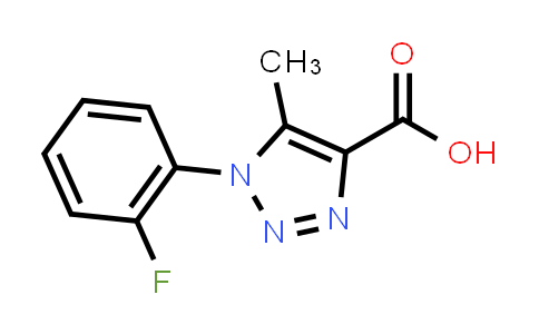 CAS No. 887035-85-0, 1-(2-Fluorophenyl)-5-methyl-1H-1,2,3-triazole-4-carboxylic acid
