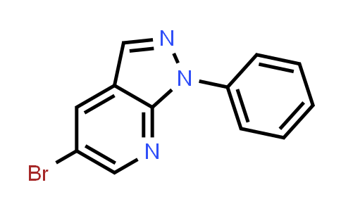 CAS No. 887115-54-0, 1H-Pyrazolo[3,4-b]pyridine, 5-bromo-1-phenyl-