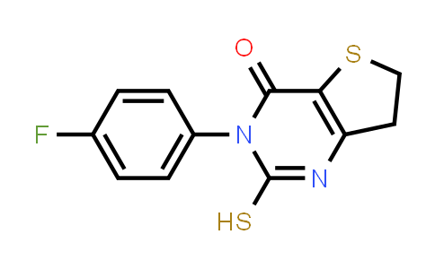 CAS No. 887200-87-5, 3-(4-Fluorophenyl)-2-mercapto-6,7-dihydrothieno[3,2-d]pyrimidin-4(3H)-one