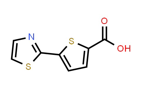 CAS No. 887201-16-3, 5-(1,3-Thiazol-2-yl)thiophene-2-carboxylic acid