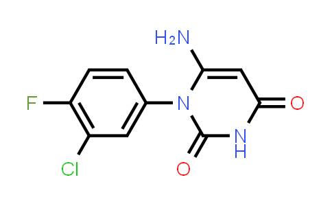 887201-82-3 | 6-Amino-1-(3-chloro-4-fluorophenyl)pyrimidine-2,4(1H,3H)-dione