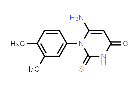 CAS No. 887202-10-0, 6-Amino-1-(3,4-dimethylphenyl)-2-sulfanylidene-1,2,3,4-tetrahydropyrimidin-4-one