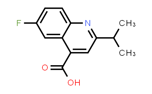 CAS No. 887206-68-0, 6-Fluoro-2-isopropylquinoline-4-carboxylic acid