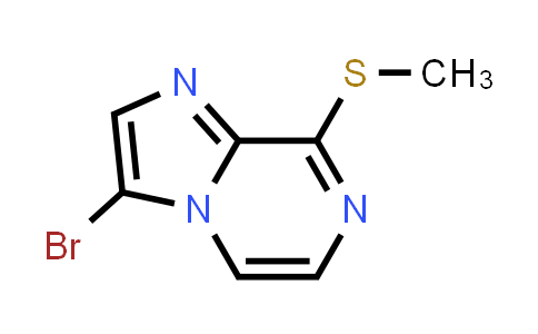 CAS No. 887475-39-0, 3-Bromo-8-(methylsulfanyl)imidazo[1,2-a]pyrazine