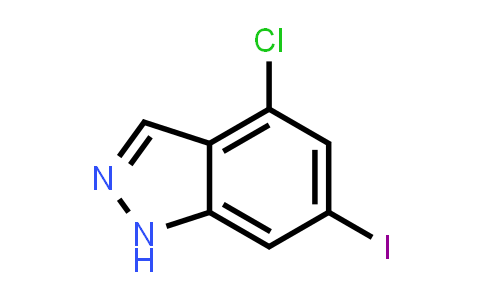 CAS No. 887568-21-0, 4-Chloro-6-iodo-1H-indazole