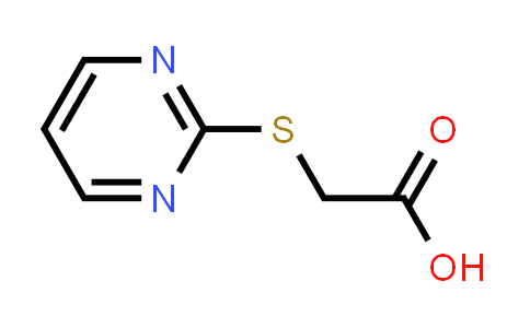 CAS No. 88768-45-0, 2-(Pyrimidin-2-ylsulfanyl)acetic acid