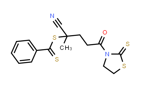 MC577859 | 887764-14-9 | 2-Cyano-5-oxo-5-(2-thioxothiazolidin-3-yl)pentan-2-yl benzodithioate