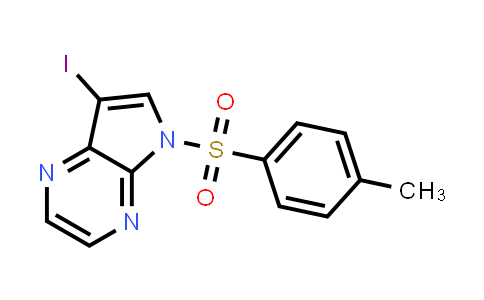 CAS No. 889451-27-8, 7-Iodo-5-(4-methylbenzenesulfonyl)-5H-pyrrolo[2,3-b]pyrazine