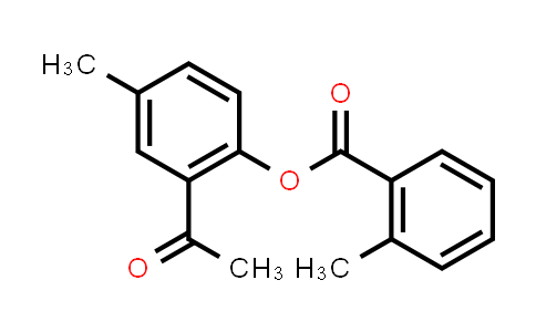 CAS No. 88951-99-9, Benzoic acid, 2-methyl-, 2-acetyl-4-methylphenyl ester