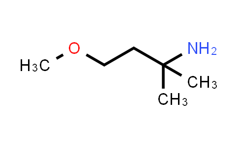 CAS No. 889765-21-3, 4-Methoxy-2-methylbutan-2-amine