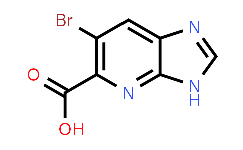 CAS No. 889939-41-7, 6-Bromo-3H-imidazo[4,5-b]pyridine-5-carboxylic acid