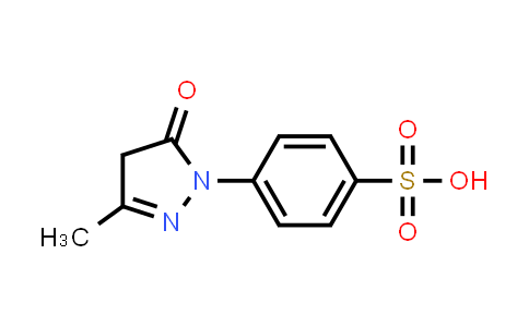 CAS No. 89-36-1, 4-(3-Methyl-5-oxo-4,5-dihydro-1H-pyrazol-1-yl)benzenesulfonic acid
